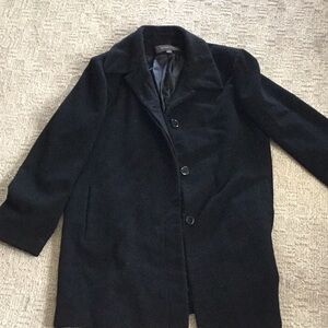 Liz Claiborne/Black wool blend/ Pea coat/Size 14